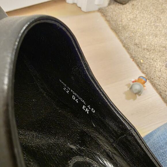 Dansko Black Leather Slip On Supportive Neutral Cabrio Mule Clogs Size 9.5 - Picture 7 of 7